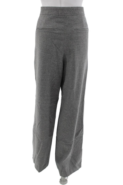 Babaton Unisex Dress Pants Gray Wool Blend Size 12