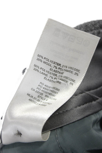 Babaton Unisex Dress Pants Gray Wool Blend Size 12