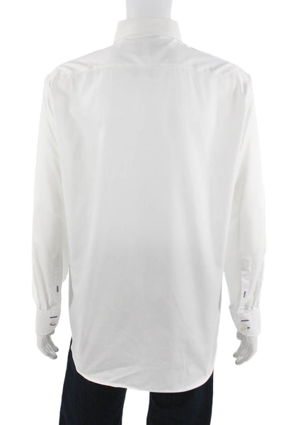 Twillory Mens White Point Dress Shirt 100% Cotton Size 17
