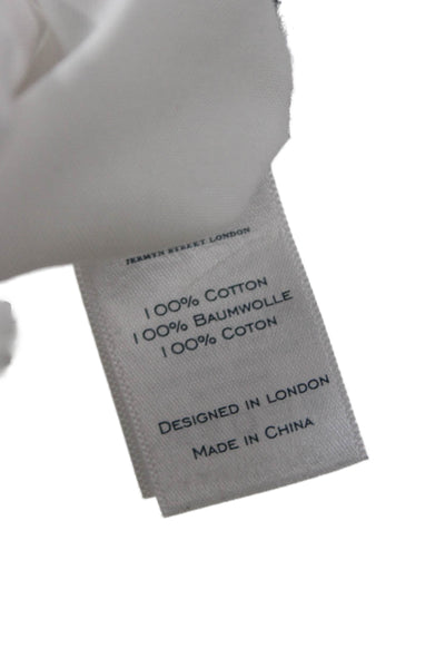 Charles Tyrwhitt Mens Button-Down Dress Shirt White Cotton Long Sleeve Size 16