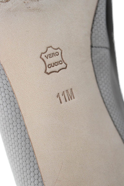 Donald J Pliner Womens Square Toe Slip On Heels Beige Size 11