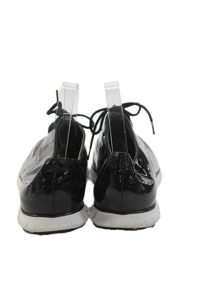 Cole Haan Grand.OS Womens Faux Brogue Style Sneakers Black Size 10.5