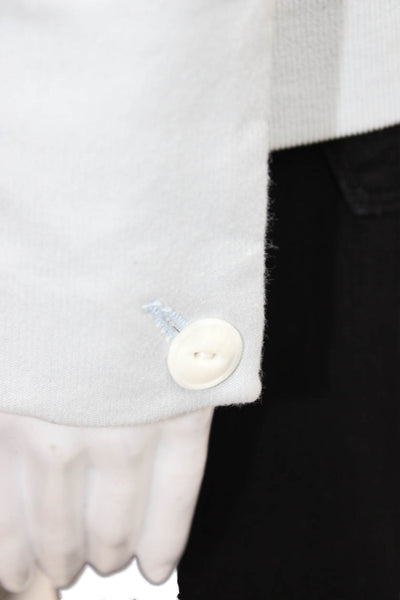 L'Agence Unisex Light Blue Collared Button Blazer Long Sleeve Size 4