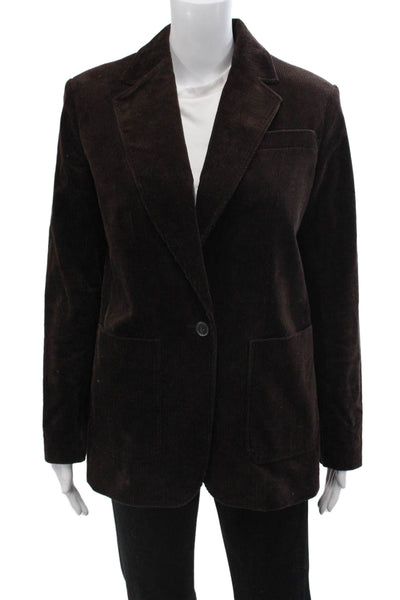 Banana Republic Unisex Brown Collared Button Long Sleeve Blazer Size 0