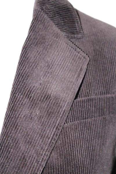 Banana Republic Unisex Brown Collared Button Long Sleeve Blazer Size 0