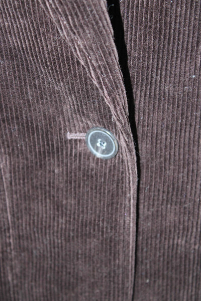 Banana Republic Unisex Brown Collared Button Long Sleeve Blazer Size 0