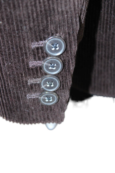 Banana Republic Unisex Brown Collared Button Long Sleeve Blazer Size 0