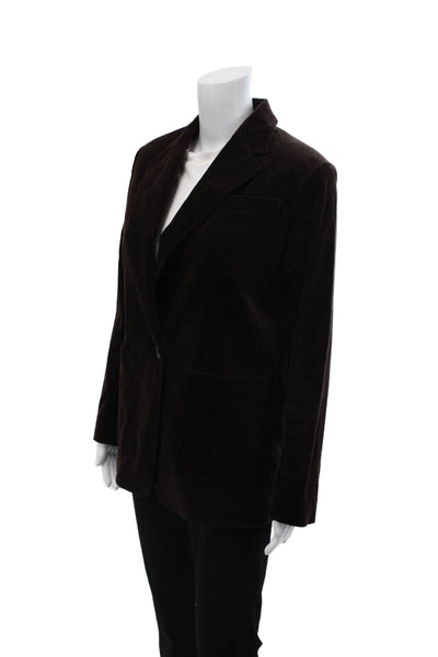 Banana Republic Unisex Brown Collared Button Long Sleeve Blazer Size 0