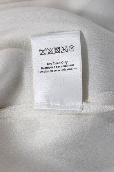 Rachel Zoe Womens Collared Sleeveless Button Up Silk Blend Blouse Size 2