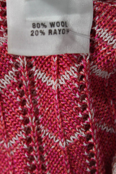 St. John Sport By Marie Gray Women Tunic Pink Boho Wool Size One Size