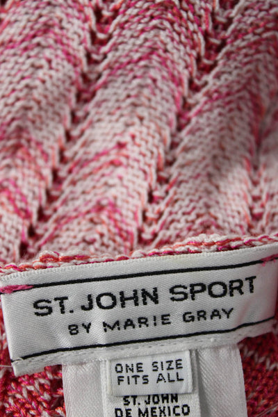 St. John Sport By Marie Gray Women Tunic Pink Boho Wool Size One Size