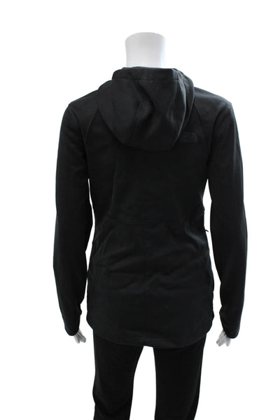 The North Face Womens Windbreaker Black Zip High Neck Size XS