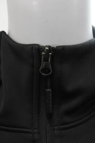 The North Face Womens Windbreaker Black Zip High Neck Size XS