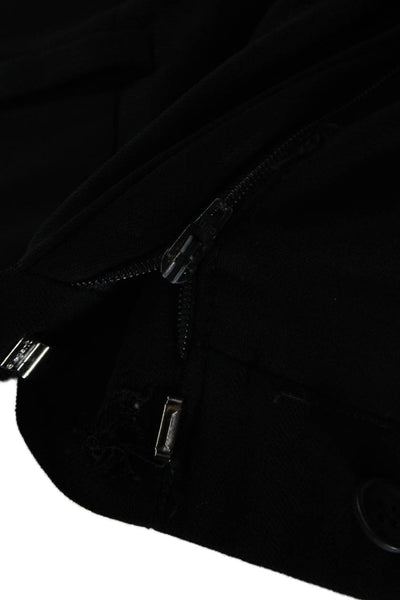 Giorgio Armani Mens Dress Pants Black Wool Blend Button Size 42