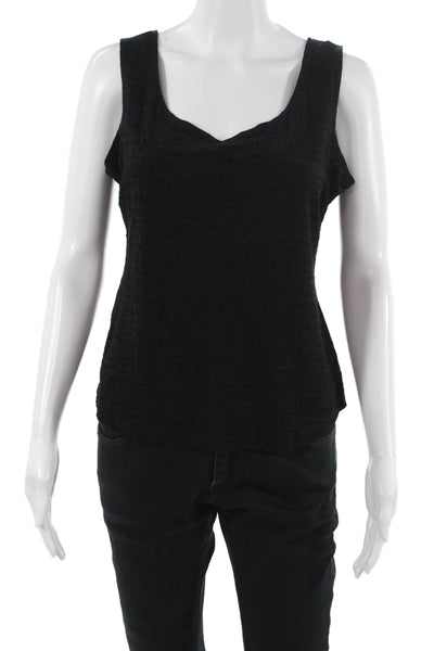 Sno Skins Women Basic V-Neck Sleeveless Tank Black Size M
