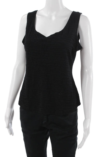 Sno Skins Women Basic V-Neck Sleeveless Tank Black Size M