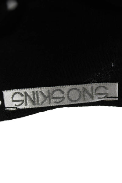 Sno Skins Women Basic V-Neck Sleeveless Tank Black Size M