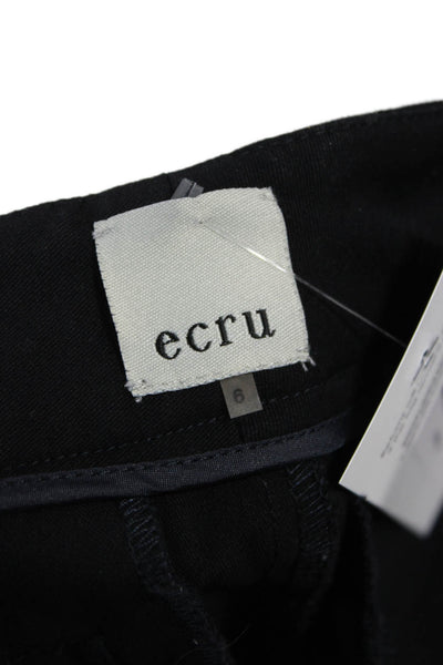 Ecru Womens Ankle Dress Pants Black Size 6