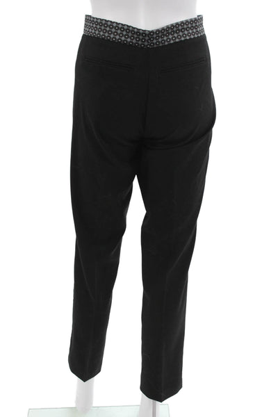 Ecru Womens Ankle Dress Pants Black Classic Solid Size 6