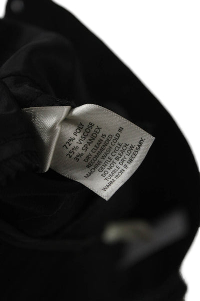Ecru Womens Ankle Dress Pants Black Classic Solid Size 6
