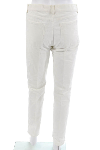 J Crew Women Ankle Cropped White Pants Size 29