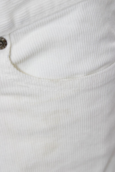 J Crew Women Ankle Cropped White Pants Size 29
