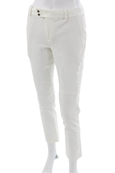 RLX Ralph Lauren Women Cropped Ankle Pants White Size S