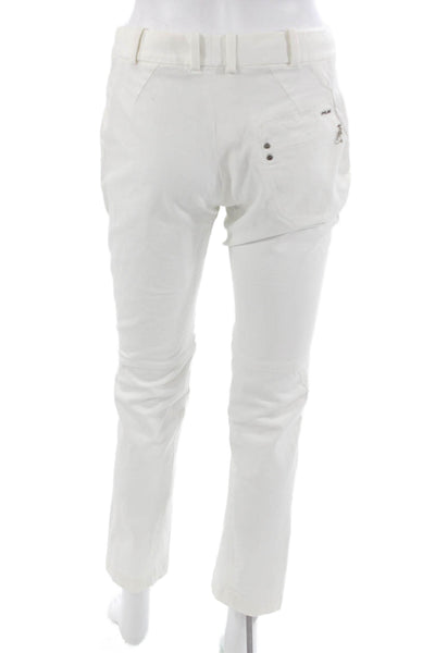RLX Ralph Lauren Women Cropped Ankle Pants White Size S