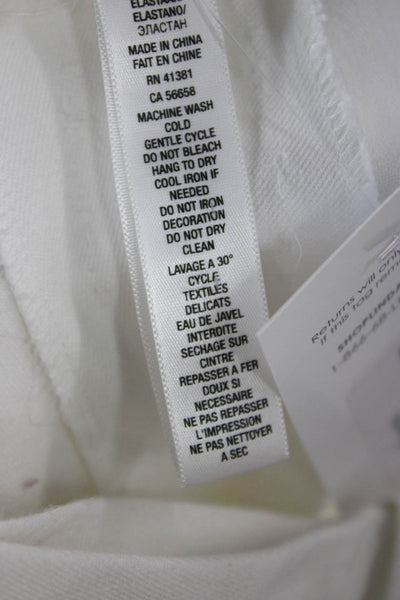 RLX Ralph Lauren Women Cropped Ankle Pants White Size S
