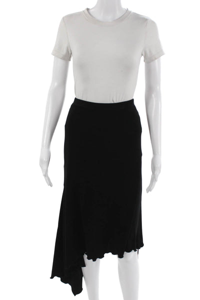 Joseph Ribkoff Womens A-Line Long Black Skirt Polyester Spandex Size 10