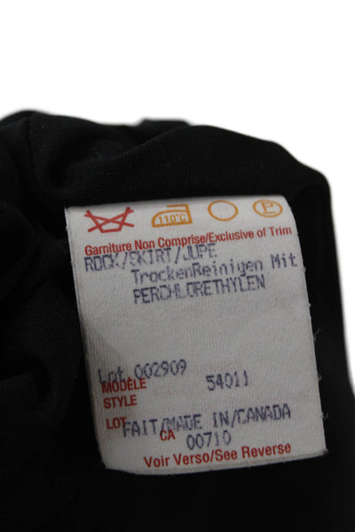 Joseph Ribkoff Womens A-Line Long Black Skirt Polyester Spandex Size 10