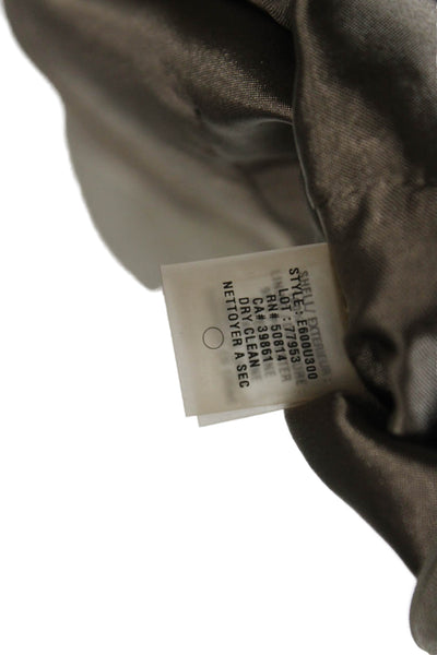 Elie Tahari Women Beige Pencil Mini Skirt 100% Polyester Solid Size 6