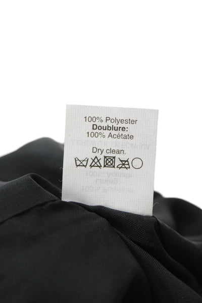 J Crew Womens Mini Pencil Skirt Black Polyester Size 6