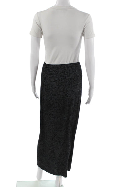 Joseph Ribkoff Womens Black Animal Print Maxi Pencil Skirt Size 10