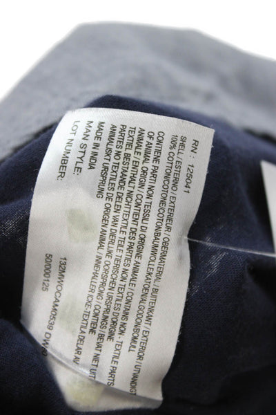 Woolrich Mens Button Front Long Sleeve Collared Shirt Gray Cotton Size XL
