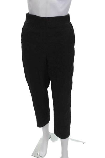 Campo Di Fiori Women Cropped Ankle Pants Black Size L