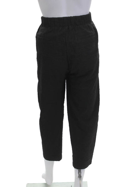 Campo Di Fiori Women Cropped Ankle Pants Black Size L