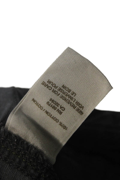 We The Free Unisex Dark Gray Cropped Cargo Pants 100% Cotton Size 8