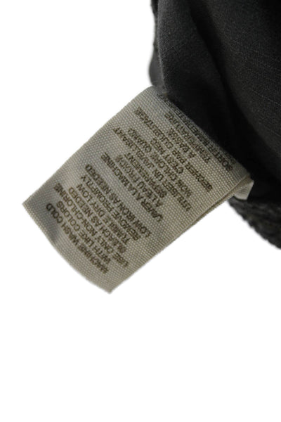 We The Free Unisex Dark Gray Cropped Cargo Pants 100% Cotton Size 8
