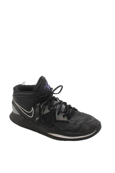 Nike Mens Lace Up Kyrie Infinity Basketball Sneakers Black Metallic Silver 11