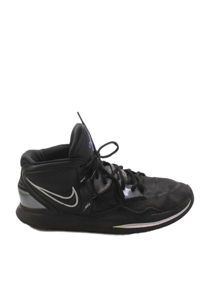 Nike Mens Lace Up Kyrie Infinity Basketball Sneakers Black Metallic Silver 11