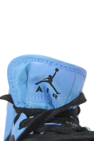 Nike Boys Aird Jordan 1 Mid University Lace-Up High-Top Sneakers Blue Size 7