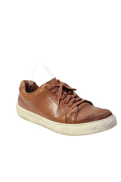 Cole Haan Mens Lace Up Round Toe Low Top Sneakers Brown White Size 10M