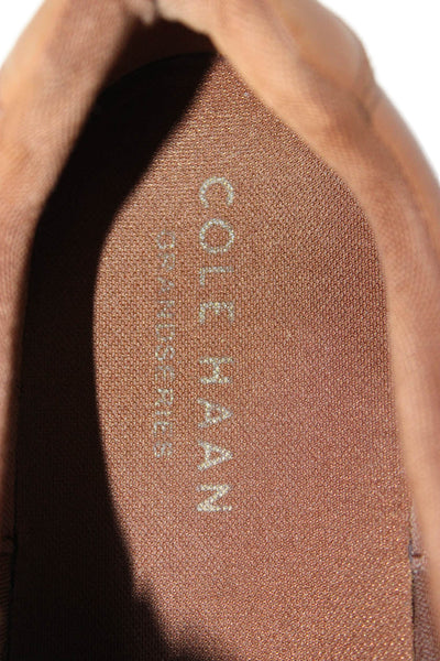 Cole Haan Mens Lace Up Round Toe Low Top Sneakers Brown White Size 10M