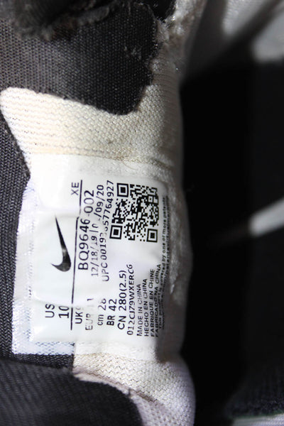 Nike Mens Lace Up Knit Zoom Pegasus 37 Running Sneakers Black White Size 10