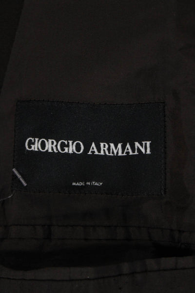 Giorgio Armani Mens Black Suit Jacket Button Big & Tall Size 50