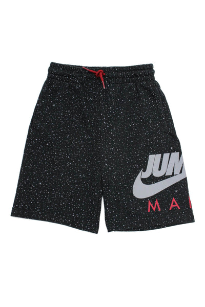 Nike Boys Cotton Abstract Sweat Shorts Black Size S