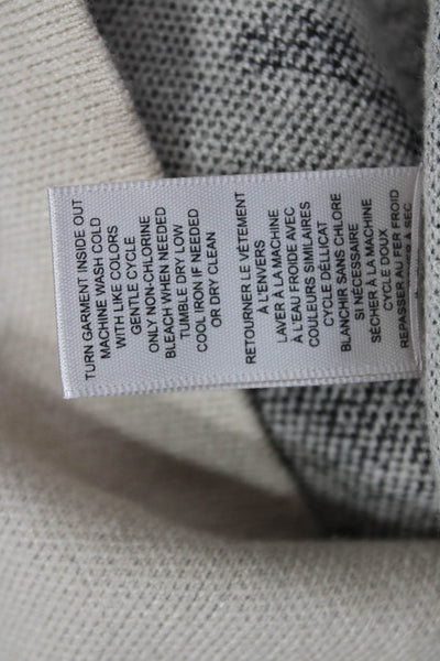 Catherine Malandrino Unisex Beige Animal Print Pullover Sweater Size M