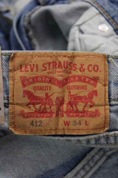 Levi Strauss & Co Men Light Blue Bermuda Shorts Size 34