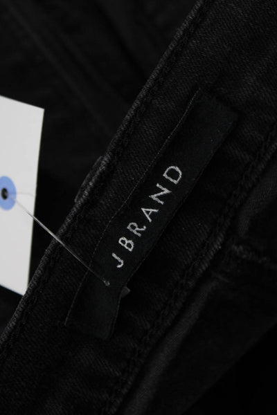 J Brand Womens Ankle Skinny Black Jeans High Rise Size 24
